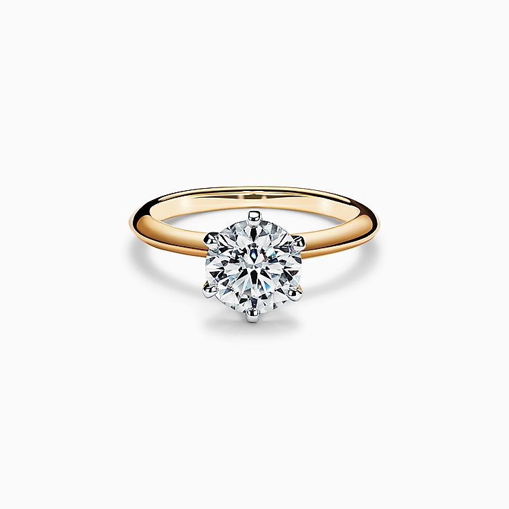 The Tiffany® Setting Engagement Ring in 18k Yellow Gold