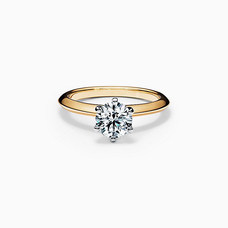The Tiffany® Setting Engagement Ring in 18k Yellow Gold