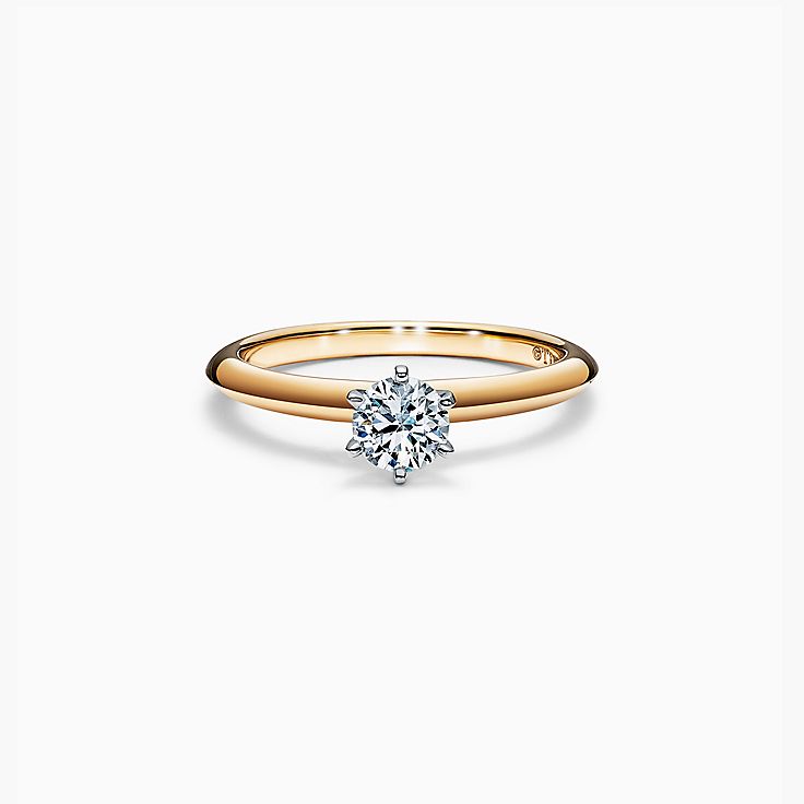 The Tiffany® Setting Engagement Ring in 18k Yellow Gold