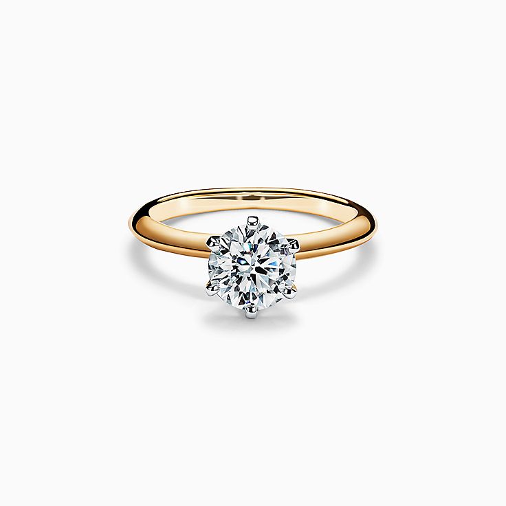 The Tiffany® Setting Engagement Ring in 18k Yellow Gold