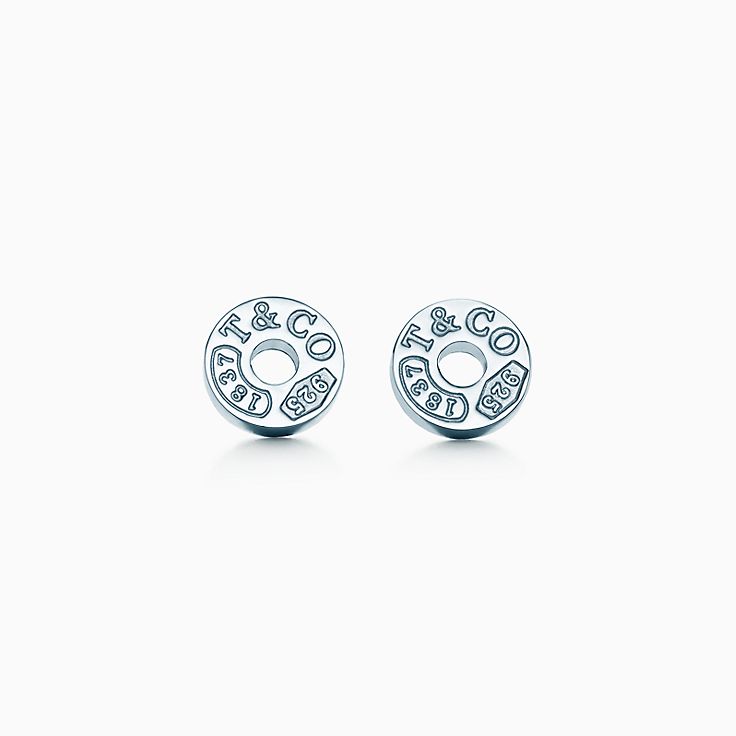 tiffany silver stud earrings