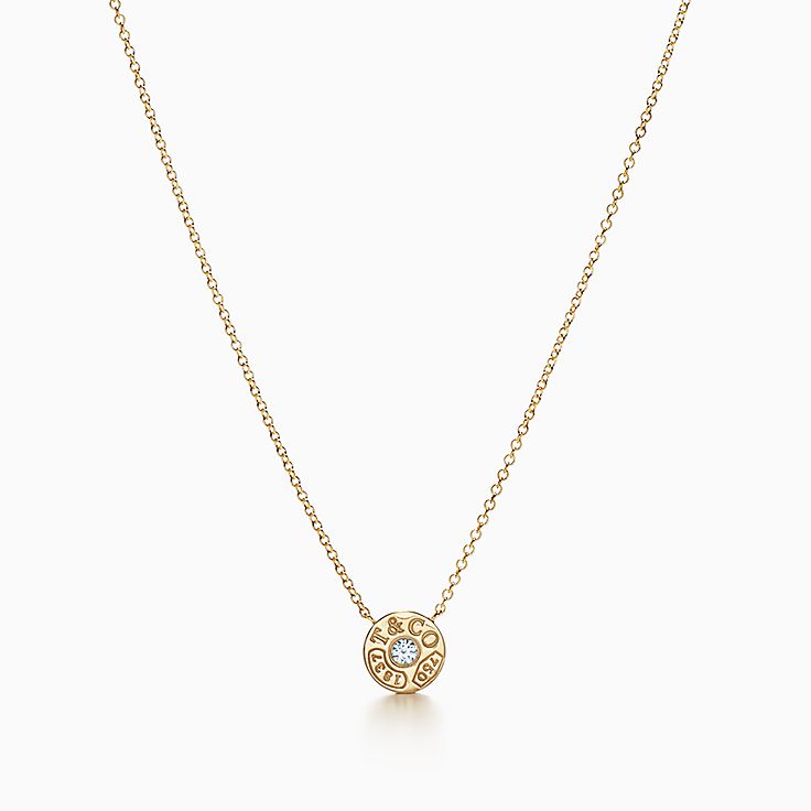 diamond circle necklace tiffany