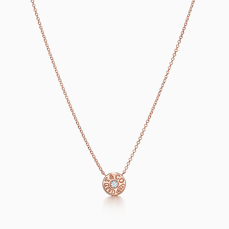 Tiffany 1837 Circle Pendant In 18k Rose Gold With Diamonds Co - Return To Tiffany Circle Pendant Tiffany 1837 Circle Pendant In 18k Rose Gold With Diamonds Co - Return To Tiffany Circle Pendant