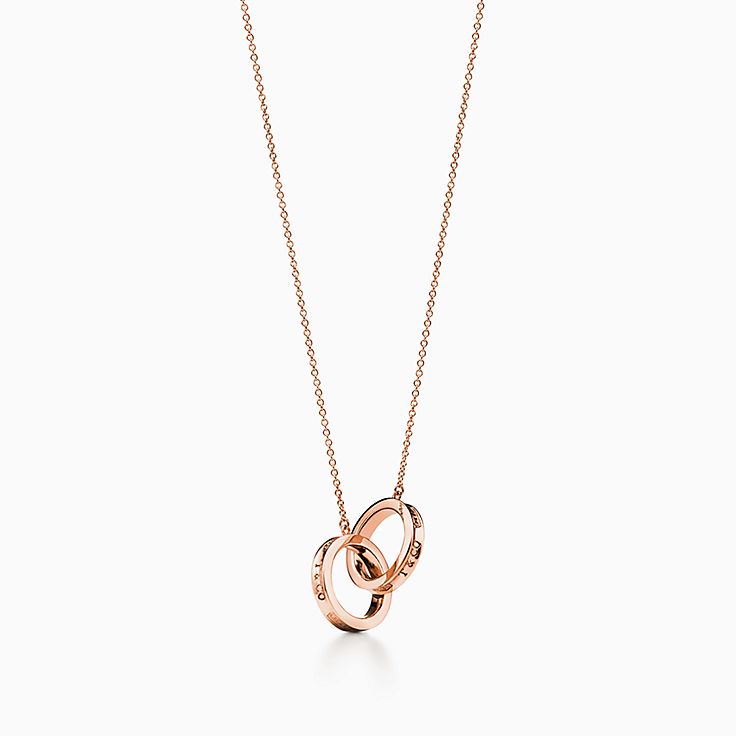Tiffany Three Tone Necklace Tiffany 1837™ Interlocking Circles