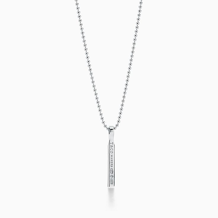 Tiffany 1837 Makers Bar Pendant In Sterling Silver 24 Tiffany Co