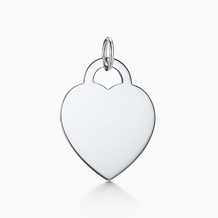 tiffany silver heart charm