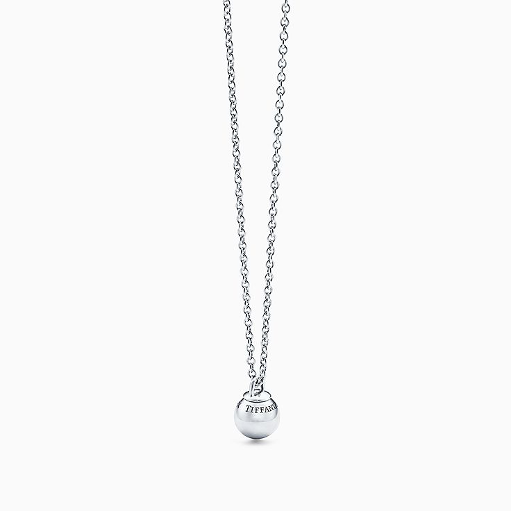 Tiffany City Hardwear Ball Pendant In Sterling Silver Co - Silver Chain With Ball Pendant Tiffany City Hardwear Ball Pendant In Sterling Silver Co - Silver Chain With Ball Pendant
