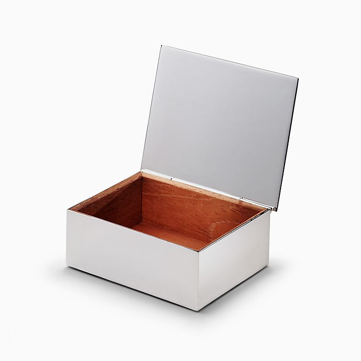 Tiffany Classic box in sterling silver with cedar lining 