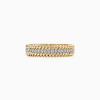 Tiffany & Co. Schlumberger: Anillo de dos hileras estilo soga