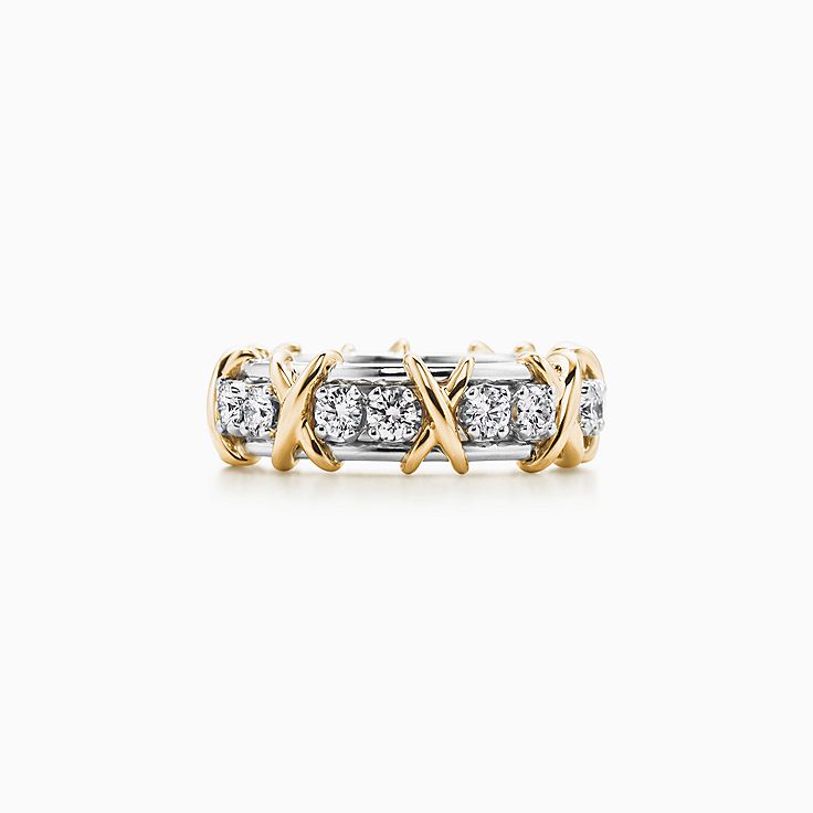 Tiffany & Co. Schlumberger 16 ストーン リング ダイヤモンド 18K ...