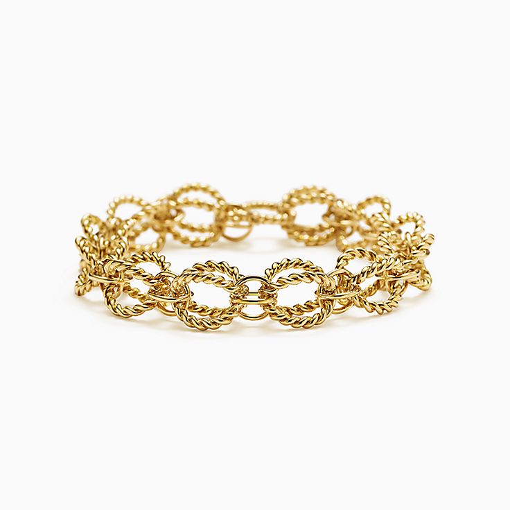 meer Titicaca Snel Wig Tiffany & Co. Schlumberger® Circle Rope bracelet in 18k gold. | Tiffany &  Co.