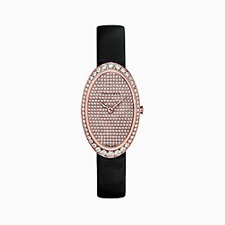 Tiffany Cocktail:Reloj de 2 manecillas pavé de 21 x 34 mm