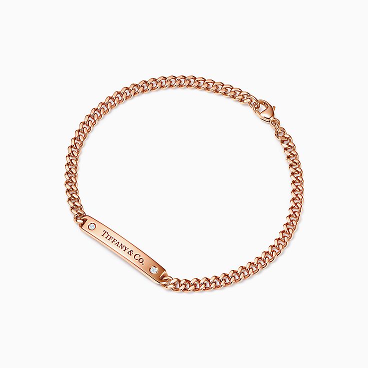 micro link bracelet in 18k rose gold 