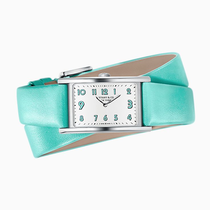Tiffany East West® 2-Hand 37 x 22 mm watch in stainless steel 
