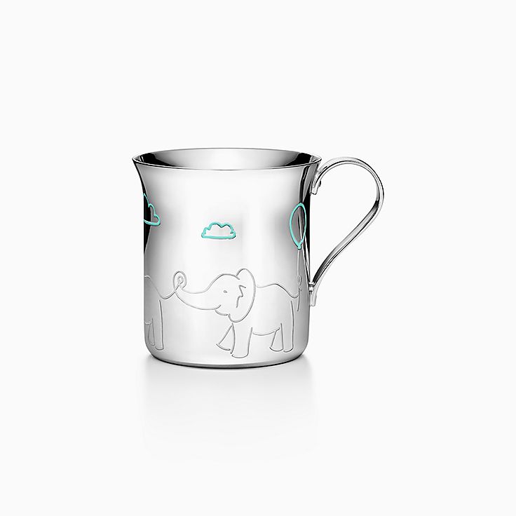 Tiffany Elephants Baby Cup in Sterling Silver| Tiffany & Co.