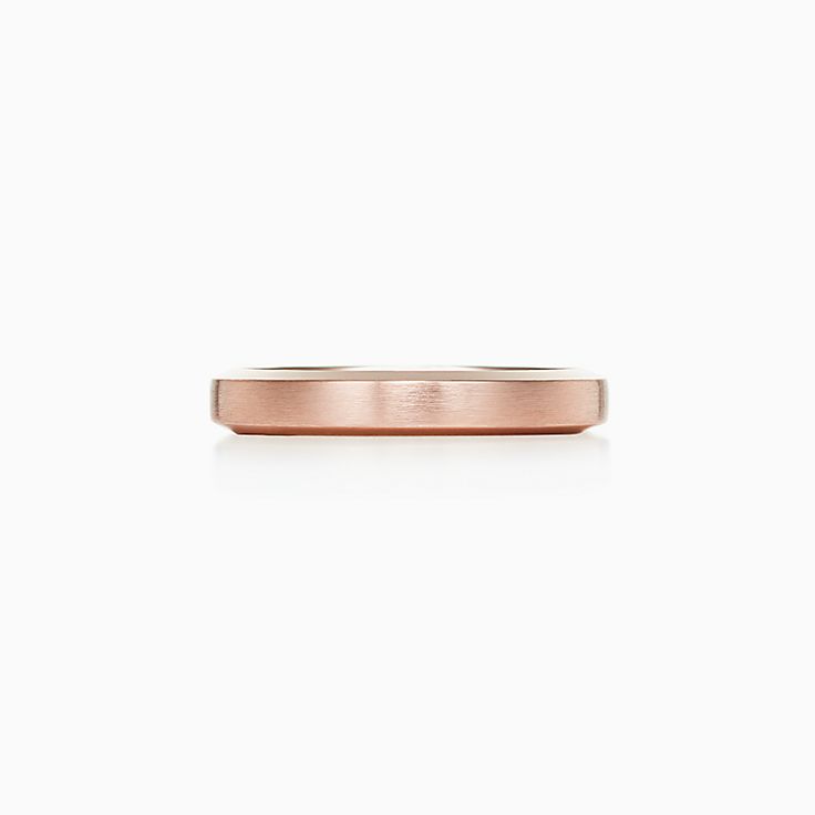 rose gold tiffany wedding band