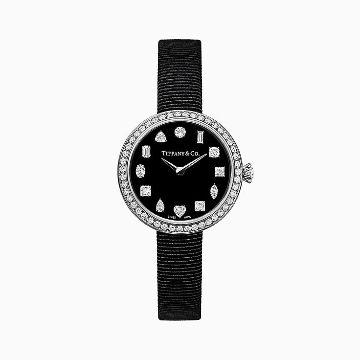 Real black sale diamond watch