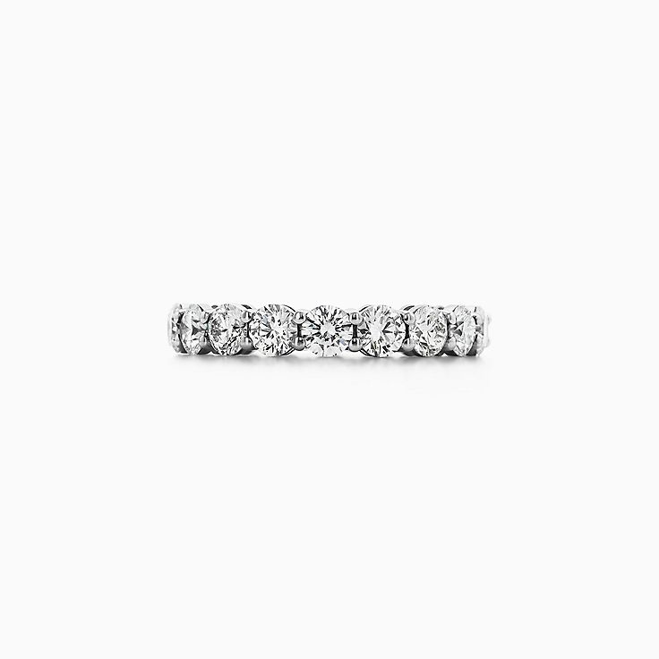 Tiffany Victoria™ Alternating Ring in Platinum | Tiffany & Co.