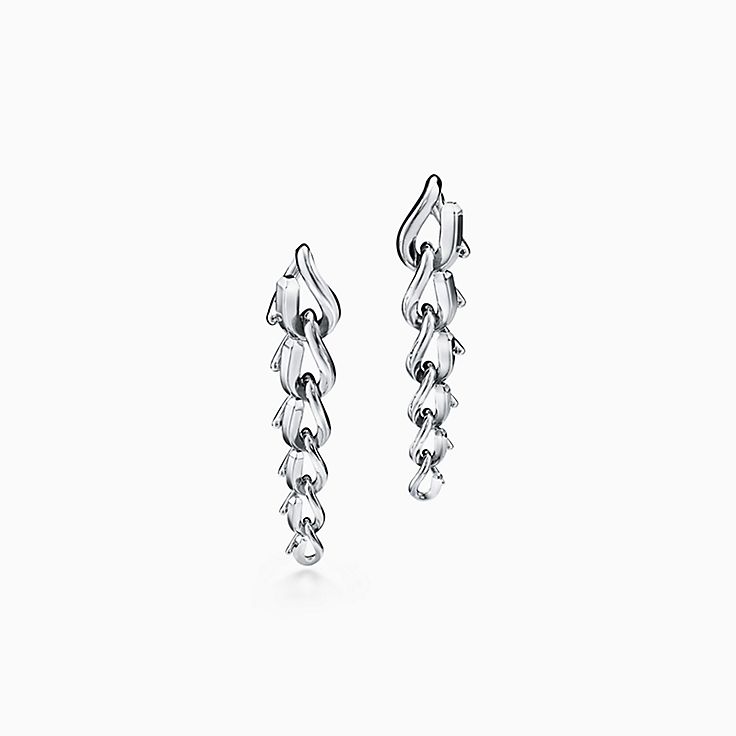 Tiffany Forge Drop Link Earrings in High-polished Sterling Silver | Tiffany  &