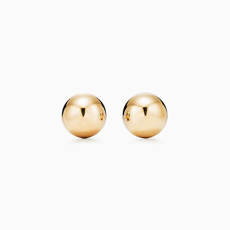 18K Gold Filled 12mm Ball Earrings / Gold Filled Aretes - FBLL12 | eBay