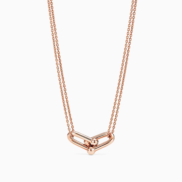 tiffany gold link necklace