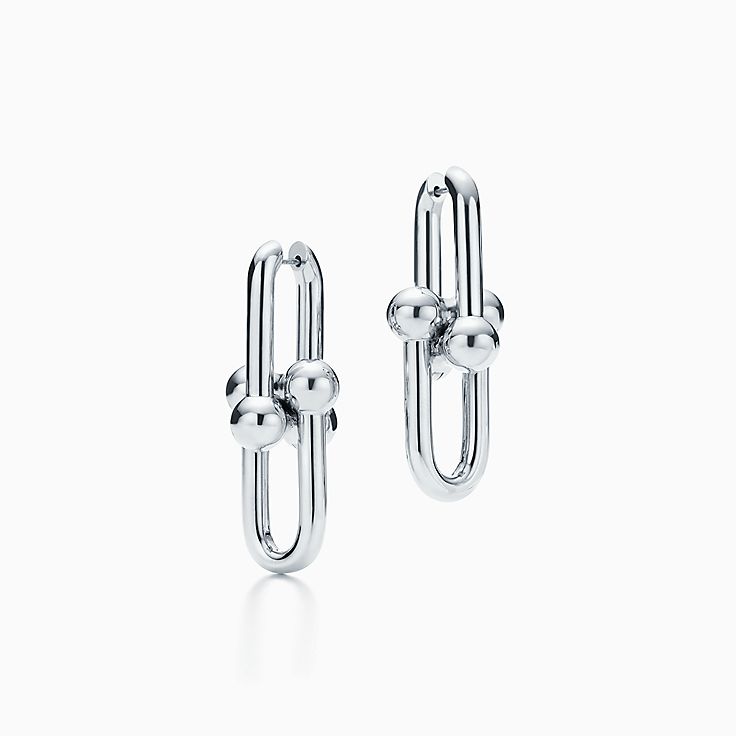 Tiffany Infinity earrings in sterling silver, mini. | Tiffany & Co.