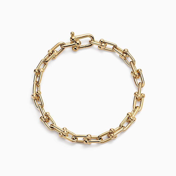 tiffany gold link necklace