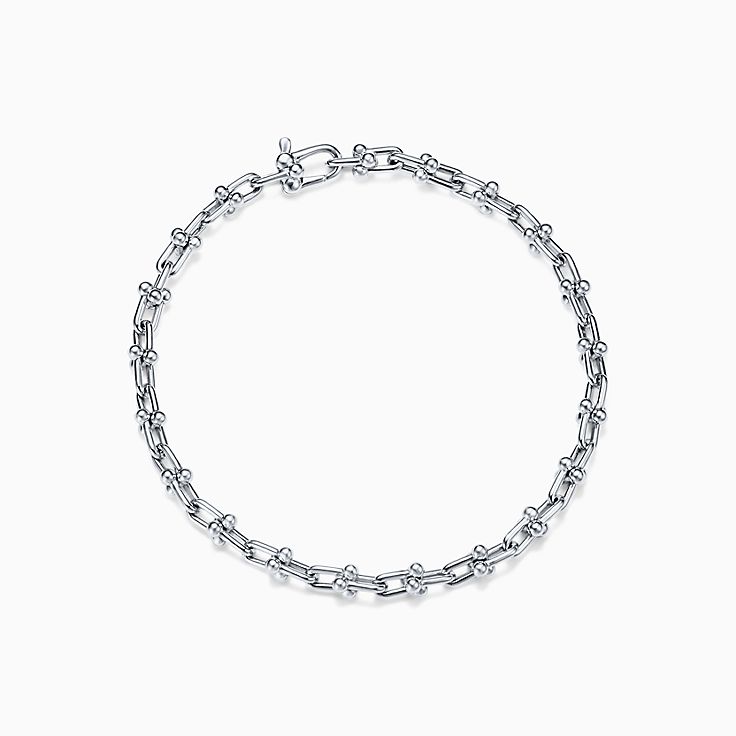 Tiffany HardWear micro link bracelet in sterling silver, medium 