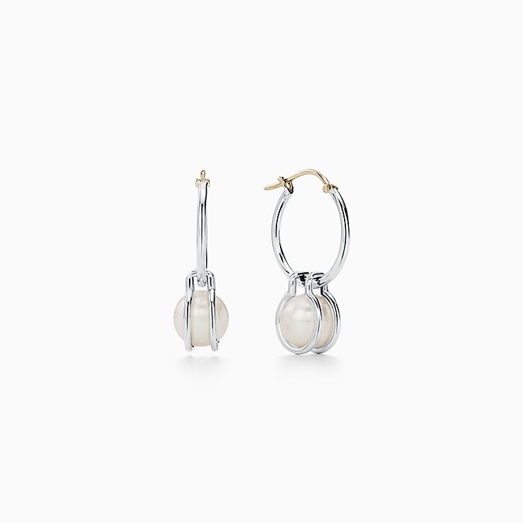 tiffany hoop earrings silver