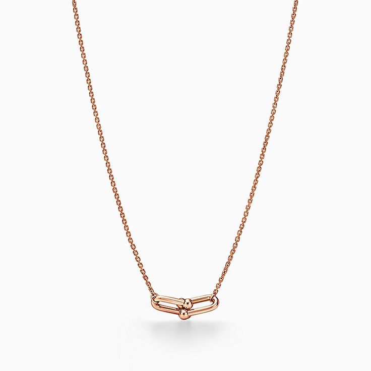 Tiffany & Co. HardWear リンク ネックレス Tiffany HardWear Small Double Link Pendant in Rose Gold | Tiffany