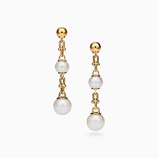 Tiffany HardWear:Triple Drop Link Earrings