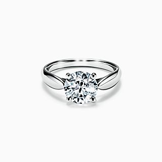 Tiffany Harmony™ Round Brilliant Engagement Ring in Platinum