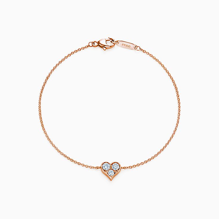 tiffany heart diamond bracelet