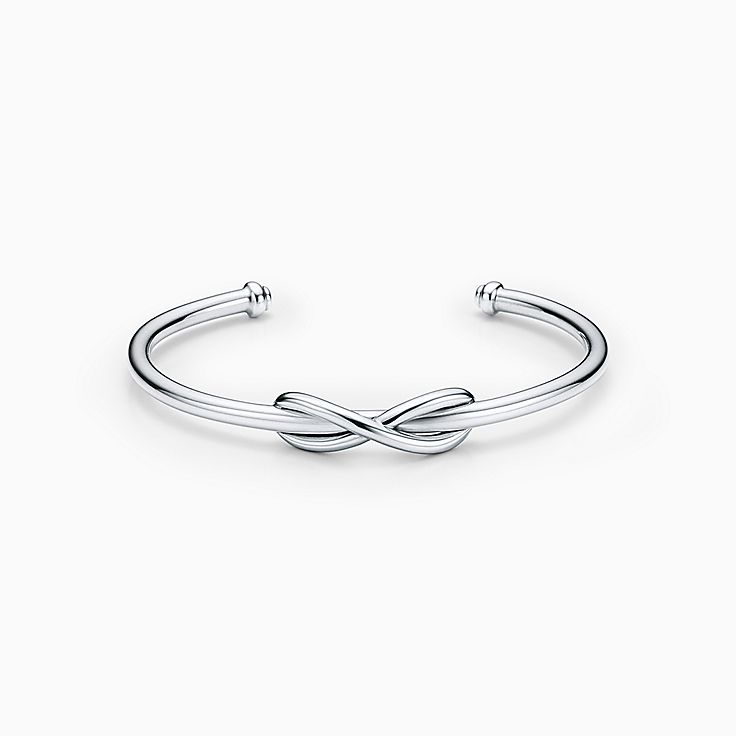 Tiffany Infinity cuff in sterling silver medium. Tiffany Co. US