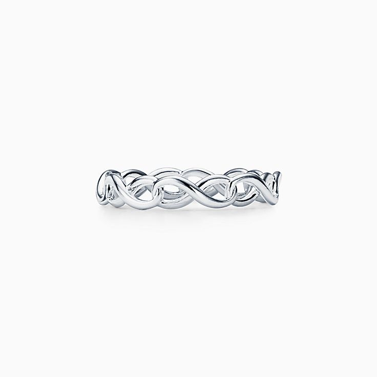 Tiffany Infinity narrow band ring in sterling silver | Tiffany & Co.