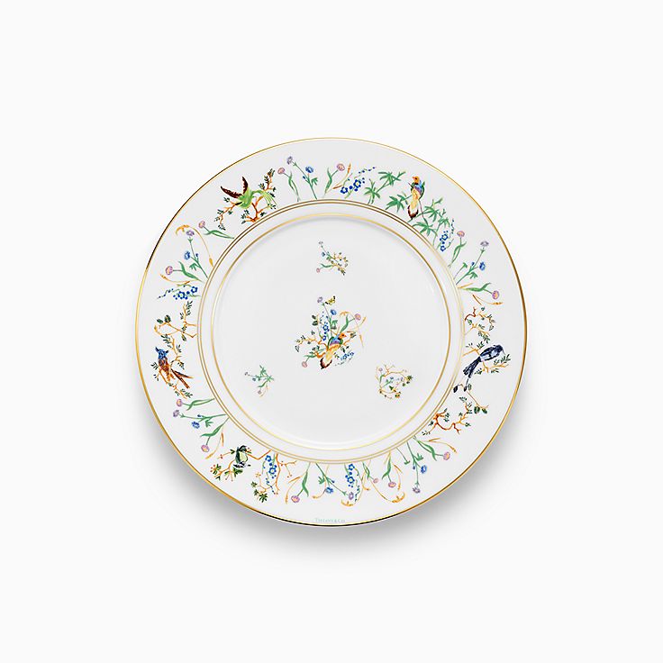 Tiffany & Co Floral deals set of Two Desert Plates