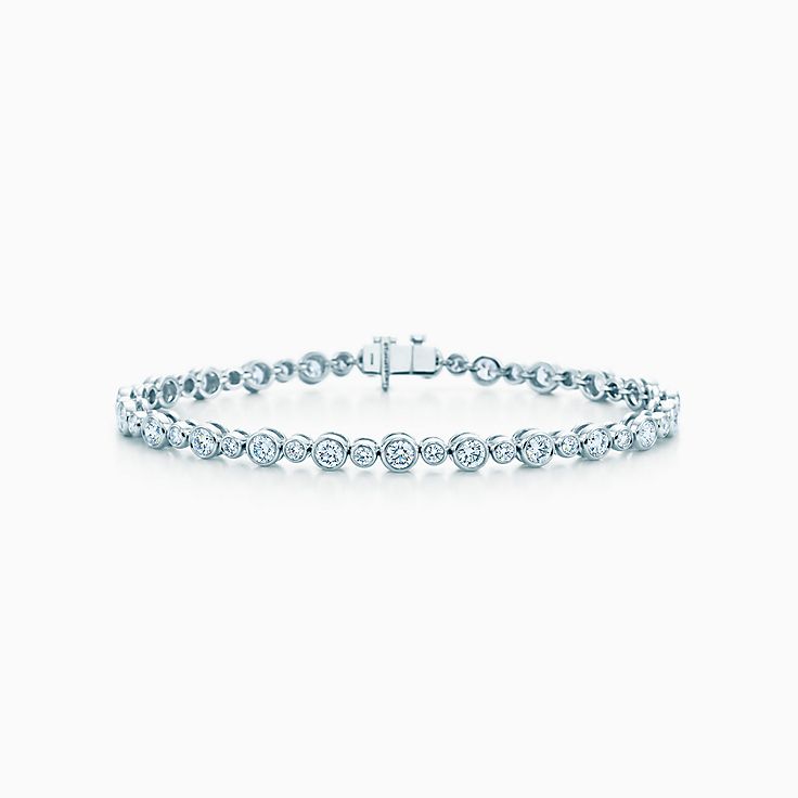 Diamond Bracelets In Platinum Tiffany Co New