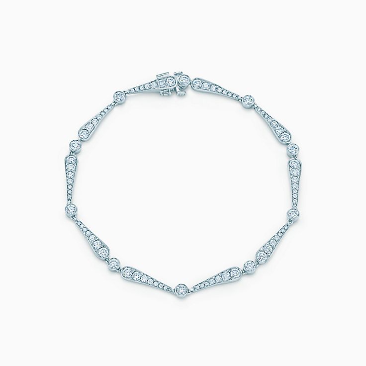 Tiffany Jazz® bracelet in platinum with 