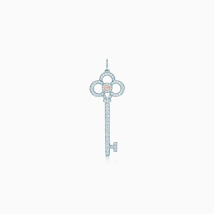 Tiffany Keys Crown Key Pendant In Platinum And 18k Rose Gold With Diamonds Co - Tiffany And Co Crown Key Pendant Tiffany Keys Crown Key Pendant In Platinum And 18k Rose Gold With Diamonds Co - Tiffany And Co Crown Key Pendant