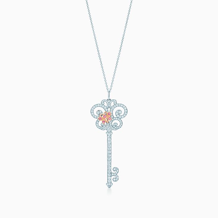 tiffany butterfly necklace rose gold