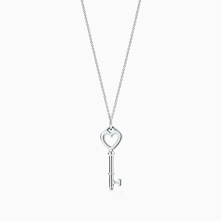 tiffany and co heart necklace with key