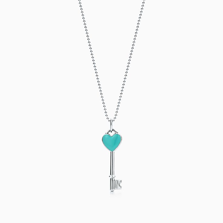 tiffany heart blue necklace