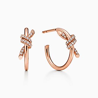 Tiffany Knot:Hoop Earrings