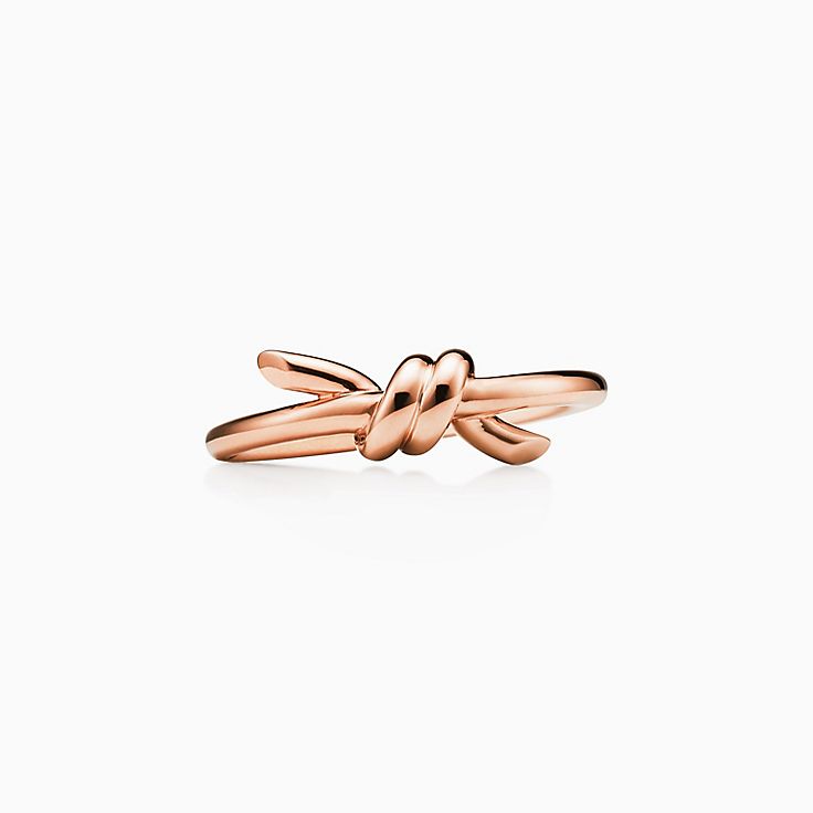 Tiffany Knot Ring in Rose Gold | Tiffany & Co.