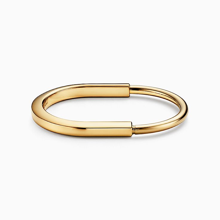 Tiffany Lock Bangle in Yellow Gold Tiffany Co