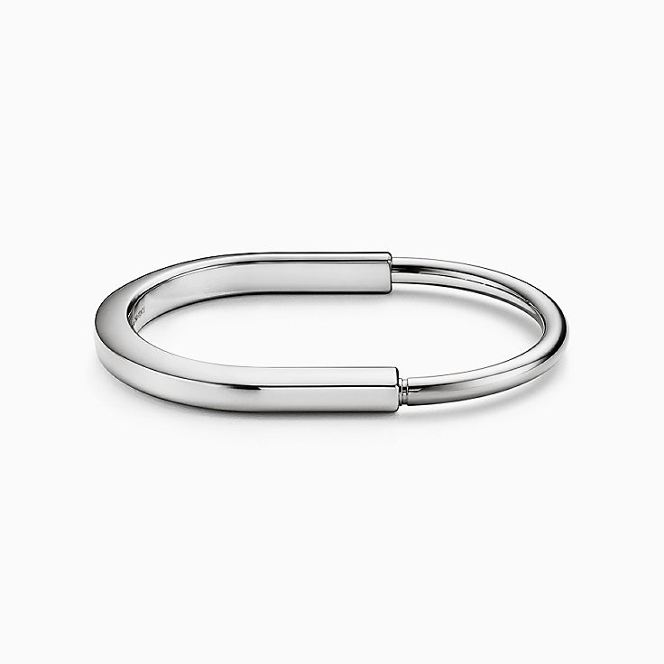 Tiffany Lock Bangle in White Gold | Tiffany & Co.