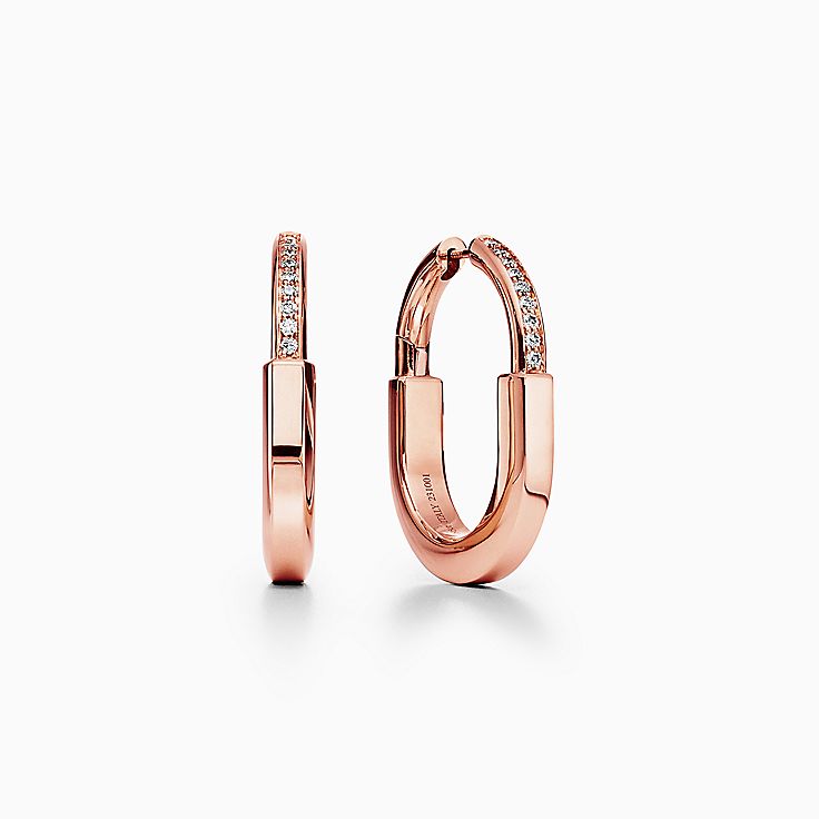 Sparkling Infinity Stud Earrings | Rose gold plated | Pandora US