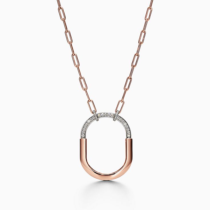 Tiffany & Co. Heart Lock Pendant Necklace 