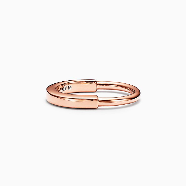 Tiffany love ring deals rose gold