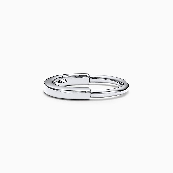 Tiffany Lock Ring in White Gold | Tiffany & Co.